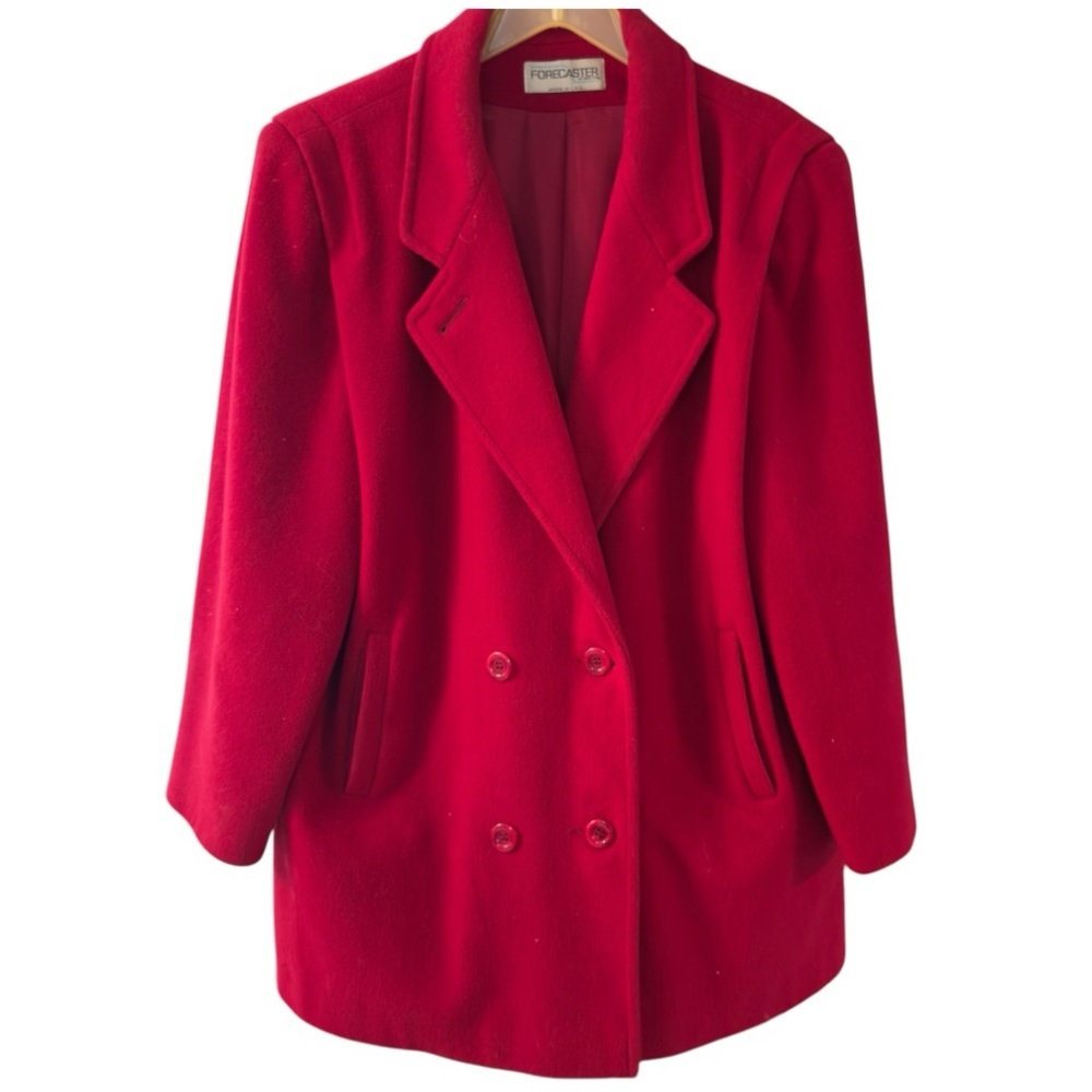 Vintage Forecaster of Boston Red Wool Coat
